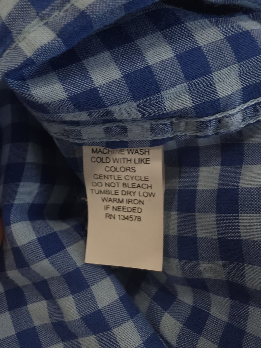 Vineyard Vines Men Slim Fit Tucker Shirt Blue Gingham Check Whale Logo M - Picture 8 of 10